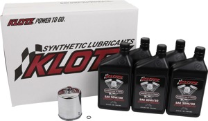 Klotz Oil Change Kit for Harley Evolution Big Twin - Complete oil change kit for Harley Evolution Big Twin