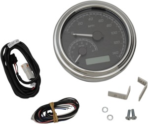 Dakota Digital MVX-2002 Gauge Black/Gray/Chrome For 11-23 HD