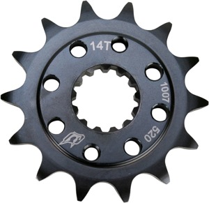 Driven 520 Steel Front Sprocket Black 14T