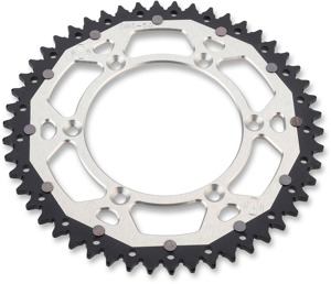 520 49T Silver Dual Metal Rear Sprocket - For 90-20 KTM Husaberg Husqvarna