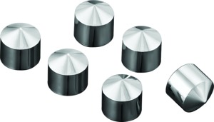 Kuryakyn Peaked Rocker Box Bolt Covers 6pc Twin Cam Milwaukee-8 - Bolt covers for Twin Cam & Milwaukee-8 engines