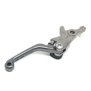 Zeta Pivot CP CNC Brake Lever Shorty Gray Fits CRF250L CBR250 Grom KLX Ninja 250