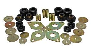 Black Body Cab Mount Set Fits 01-04 Toyota Pickup 2WD/4WD (Exc T-100/Tundra)