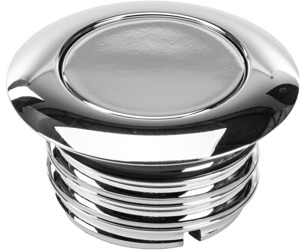 HardDrive Pop-Up Screw In Non-Vented Chrome Gas Cap LH 82-95, 04-06 XL - Non-vented LH chrome gas cap for 82-95, 04-06 XL