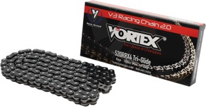 Vortex Racing V3 2.0 520RRX4-120 Road Race X-Ring Chain Black 120L - 120 link black 520 x-ring chain, road race only
