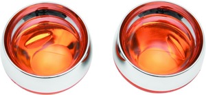 Deep Dish Bezels With Amber Lenses