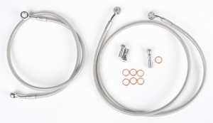 Front Brakeline Kit +2" Silver - For 11-14 Polaris RZR/4 900 /XP