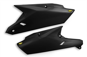 Cycra Side Number Plates Black Fits Yamaha