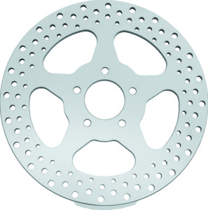 Bikers Choice 11.5in Rear 5-Spoke Drilled Brake Rotor For 00-17 Big Twin - Rear 11.5in brake rotor For 00-17 Harley Big Twin