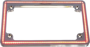 Letric Lighting Perfect Plate Light License Plate Frame Chrome