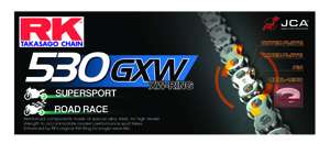RK Chain BG530GXW-150 Motorcycle Chain - Black/Gold