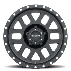 MR306 Mesh 17x8.5 0mm Offset 5x5 94mm CB Matte Black Wheel