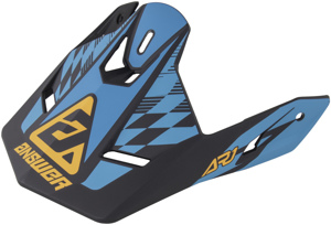 Answer AR1 Sweep Visor Black Astana Hyper Orange - Replacement visor for Answer AR1 Sweep Helmet
