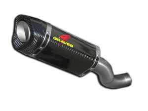 Carbon Fiber 3/4 Slip On Exhaust - For Aprilia RSV4 + Tuono
