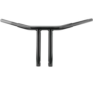 Biker's Choice 10in Black Straight T-Bar Handlebars 1-1/4" Steel
