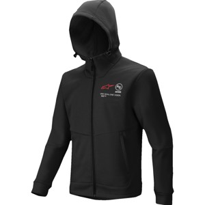 Alpinestars Racer MX Fleece Hoodie Black Medium - Structured fleece hoodie for motocross training