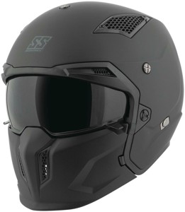 Speed and Strength SS2400 Solid Speed Helmet Black XL - Black XL dual sport helmet by Speed and Strength