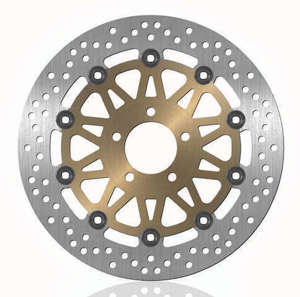 BikeMaster Front Brake Rotor Silver Fits Kawasaki