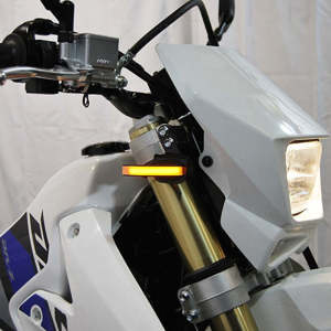 New Rage Cycles Front LED Turn Signals Black Fits 10-24 Suzuki DRZ400