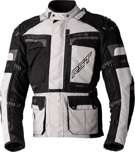 RST Pro Series Adventure-X CE Jacket Silver/Black Medium - Adventure touring textile jacket, Silver/Black, Medium