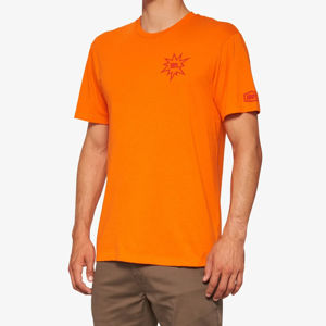 100% Men's Smash Tee Large - Orange