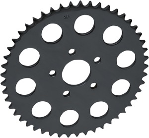 Drag Specialties Rear Wheel Sprocket 51T 530 Chain Black For Harley - High-grade carbon steel 51T 530 sprocket For Harley