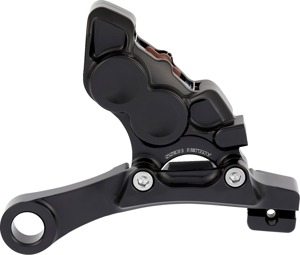 Arlen Ness Four-Piston Rear Caliper Black For Harley-Davidson Dyna - Rear caliper kit for Harley-Davidson Dyna models