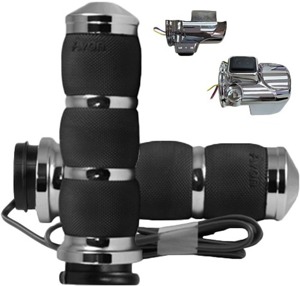 Avon Air Cushion Heated Twist Grips Black - Heated Air Cushion grips in black