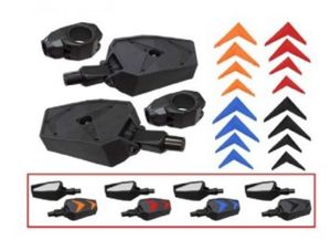 Bronco UTV Side View Mirror Pair 15.5x10cm Glass - Pair of 15.5x10cm glass UTV side mirrors