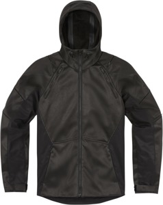 ICON Synthhawk Jacket Men's Black Size S - Lightweight hooded riding jacket