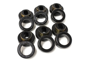 Black Body Mount Set Fits 81-87 GM C-10/C-20/C30/C1500/C2500/C3500 2WD