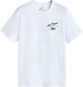 Alpinestars Asym SS CSF Tee White X-Large Men's Short Sleeve Shirt - Men's white short sleeve tee, size X-Large