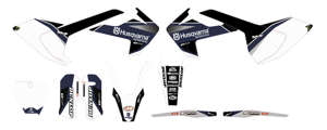 Raceline Graphics Complete Kit White Background Fits 16+ Husqvarna Big Bikes