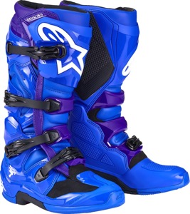 Alpinestars Tech 7 Boots Blue Size 10 Men's - Off-road riding boots with advanced protection