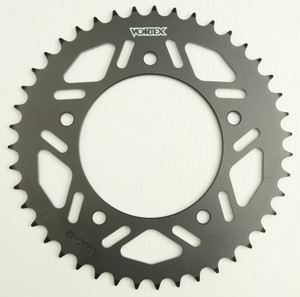 Vortex Racing Steel Rear Sprocket 520 43T Black For Yamaha - 43T 520 steel rear sprocket, black For Yamaha models