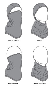 Convertible Balaclava SportflexT - Cnv Balaclava Sptflx Blk