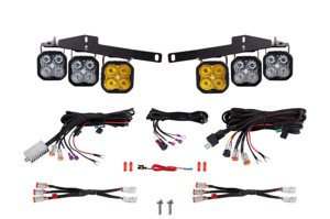 Diode Dynamics SS3 LED Fog Light Kit - Yellow Pro Fits 17-20 Ford Raptor