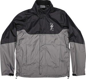 Thrashin Supply Mission Waterproof Rain Jacket Black/Gray Men's Medium - Men's waterproof rain jacket, Black/Gray, size M