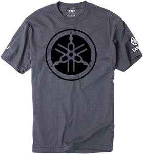 Men's Yamaha Tuning Fork Tee Charcoal 2XL by Factory Effex