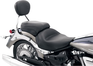 Mustang Wide Vintage Solo Seat Black For 06-14 Yamaha Roadliner Stratoliner