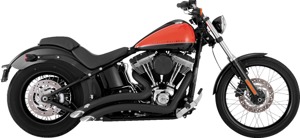 Vance & Hines Big Radius 2-2 Black Exhaust Fits HD Softail 86-17
