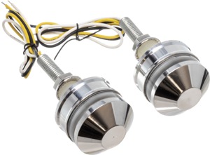 Letric Lighting Grip Indicator Lights Polished Cap White/Amb