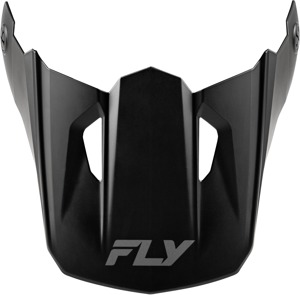 Fly Racing Kinetic Solid Helmet Visor Matte Black XS/SM - Replacement visor for Fly Kinetic Helmet