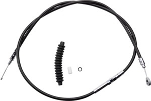 Drag Specialties High-Efficiency Black Vinyl Clutch Cable +8" For Harley - Black clutch cable +8" For Harley-Davidson models