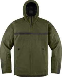 ICON PDX3 Jacket Men's 3XL Olive - All-weather riding jacket in Olive, size 3XL