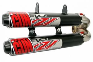Big Gun EVO U Series Dual Slip-On Exhaust Black Fits 18-22 Polaris RZR RS1