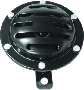 Biker's Choice Slotted Black 12V Horn 4" 116dB Universal Fit