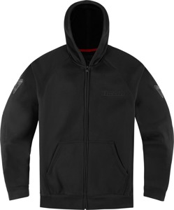 ICON Uparmor Hoodie Men's Medium Black - Protective hoodie with D3O armor