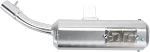 Oval Brushed Aluminum Muffler Silencer - For 81-82 Honda ATC250R