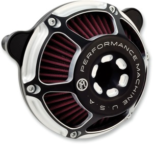 Performance Machine Max HP Air Cleaner Contrast Cut 0206-2141-BM For 17-23 HD M8